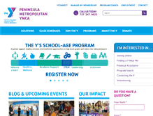 Tablet Screenshot of peninsulaymca.org